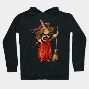 Halloween Witch and Cat Hoodie